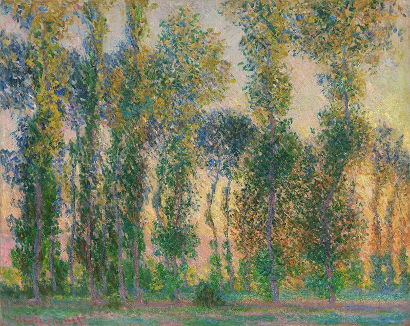 ต้นป็อปลาร์ที่กีแวร์นี - Claude Monet