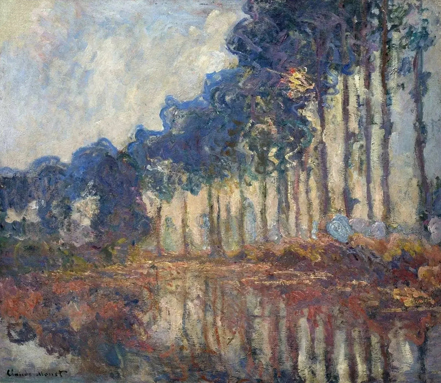 ต้นป็อปลาร์, ฤดูใบไม้ร่วง - Claude Monet