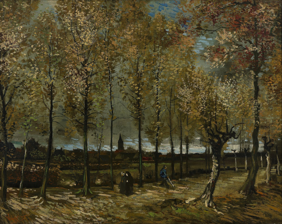 ต้นป็อปลาร์ใกล้เมืองนูเนน - Vincent van Gogh