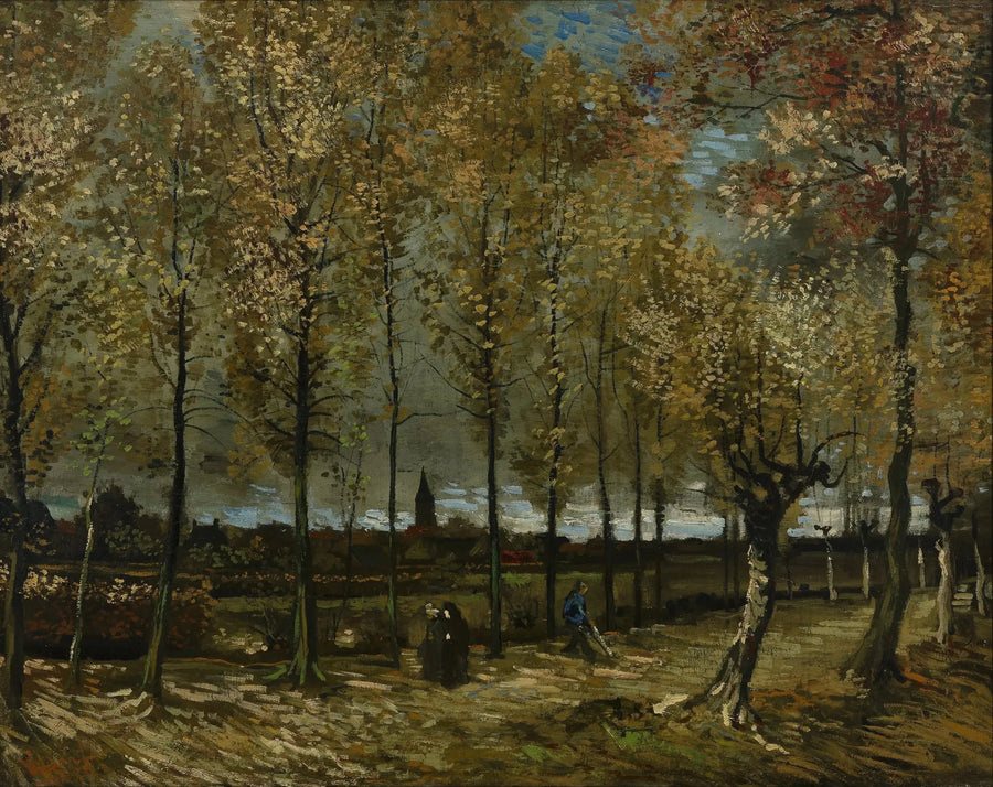 ต้นป็อปลาร์ใกล้เมืองนูเนน - Vincent van Gogh