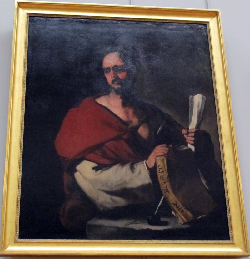 นักปรัชญาถือหนังสือและม้วนกระดาษ - Luca Giordano