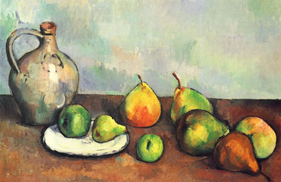 เหยือกและผลไม้ - Paul Cézanne