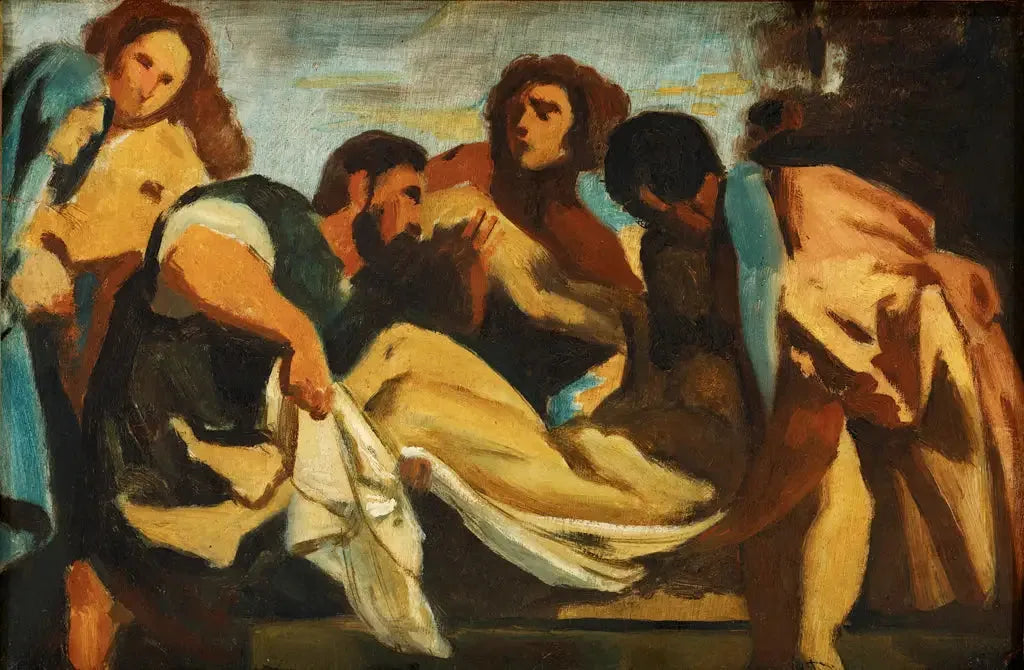 Pietà, ตามแบบของ Titien - Paul Cézanne