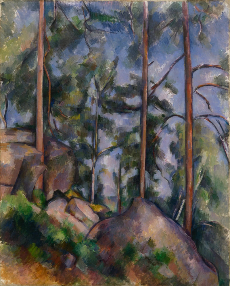 หมุดและโขดหิน, ฟงแตนโบล - Paul Cézanne