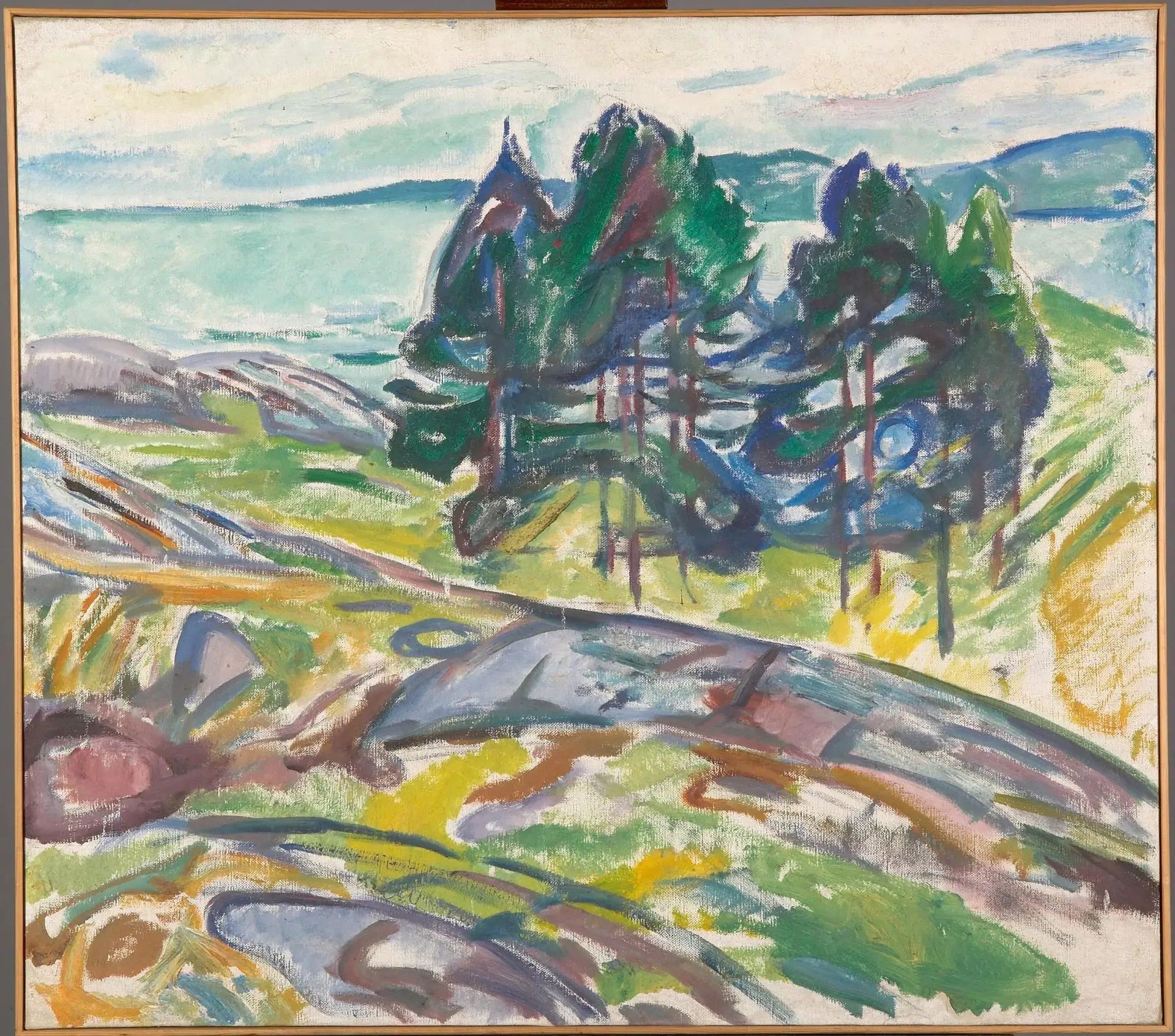 Pins près de la mer - Edvard Munch image 1 tableau peint à l’huile sur toile