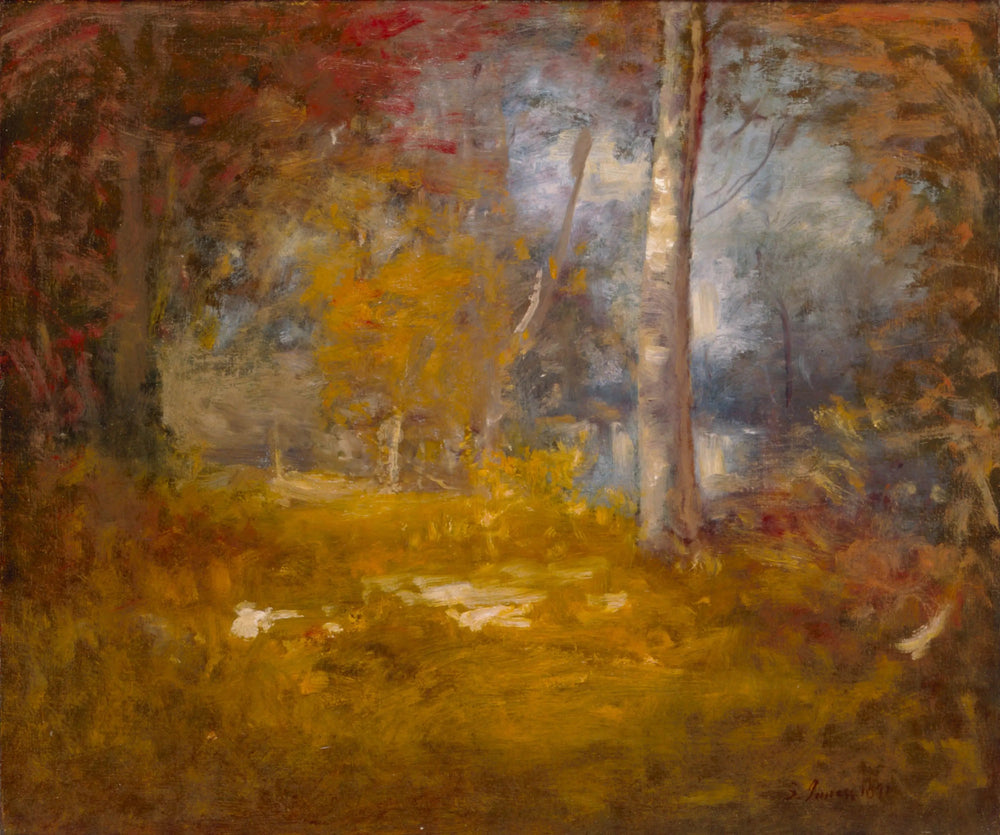 Piscine Woodland - George Inness image 1 tableau peint à l’huile sur toile