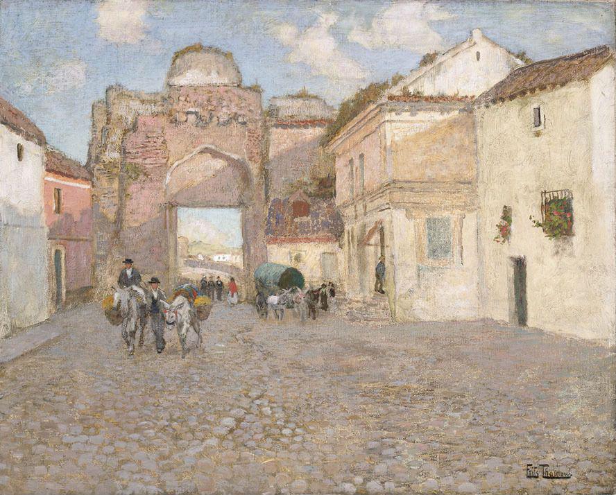 Place à Cordoue - Frits Thaulow image 1 tableau peint à l’huile sur toile