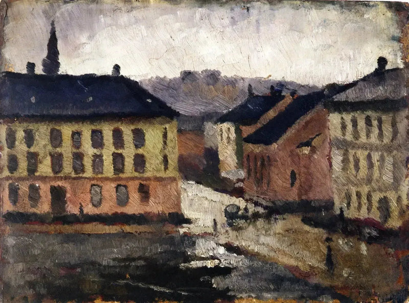 รูปภาพ Olaf Rye หันไปทางตะวันออกเฉียงใต้ - Edvard Munch