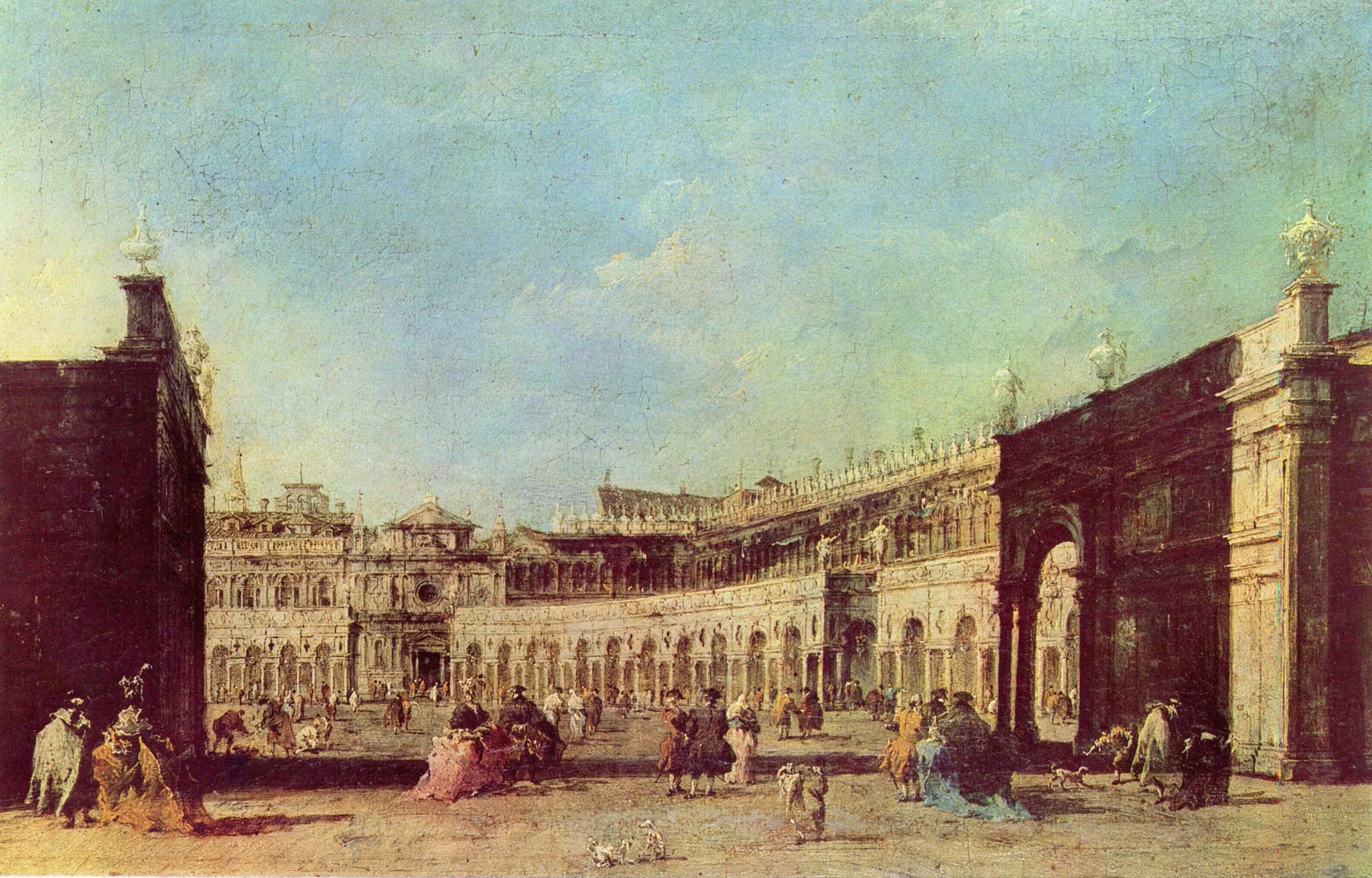 Place Saint-Marc - Francesco Guardi image 1 reproduction de peinture à l’huile