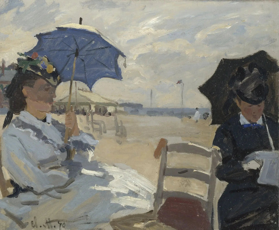 ชายหาดใน Trouville W158 - Claude Monet