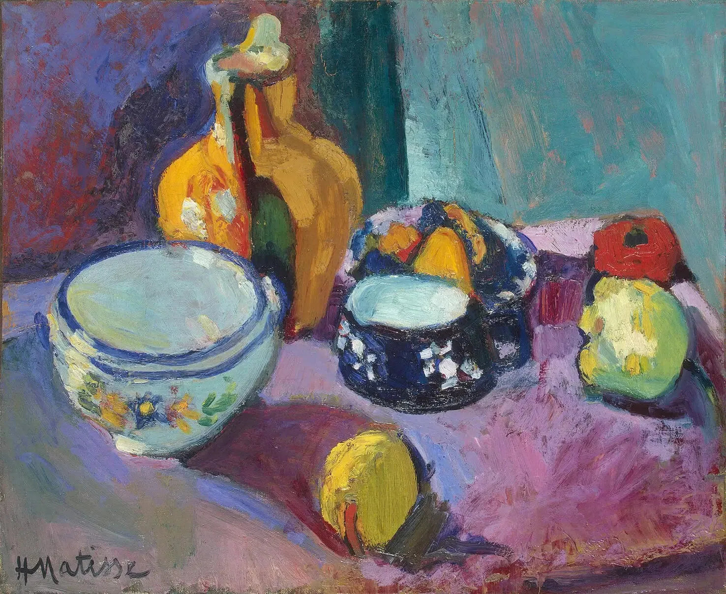 Plats et fruits - Henri Matisse image 1 copie de tableau peinte à la main
