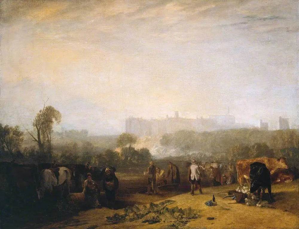 Ploughing Up Turnips, near Slough (‘Windsor’) - J. M. W. Turner image 1 tableau peint à l’huile sur toile