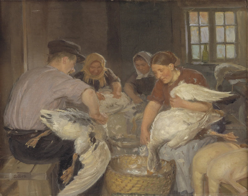 การลอกเป็ด - Anna Ancher