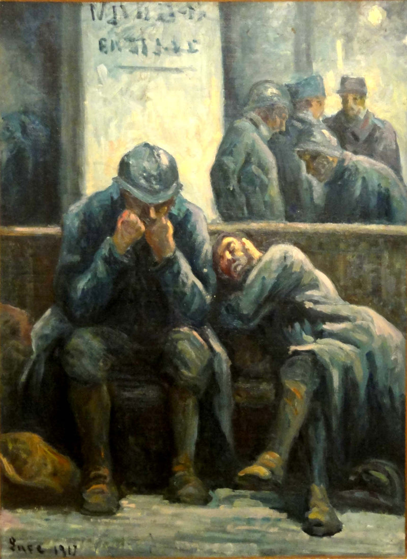 Poilus à la gare de l'Est - Maximilien Luce