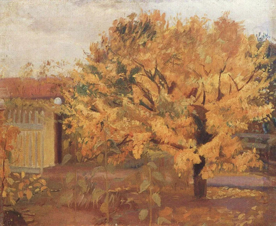 ต้นพลับในสวนหน้าบ้าน - Anna Ancher