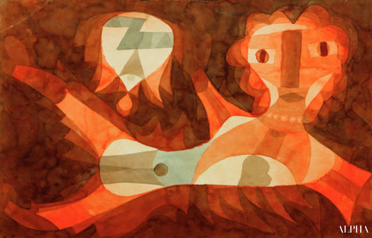 Poisson rouge-femelle, 1921 - Paul Klee - Reproductions de tableaux et peintures haut de gamme