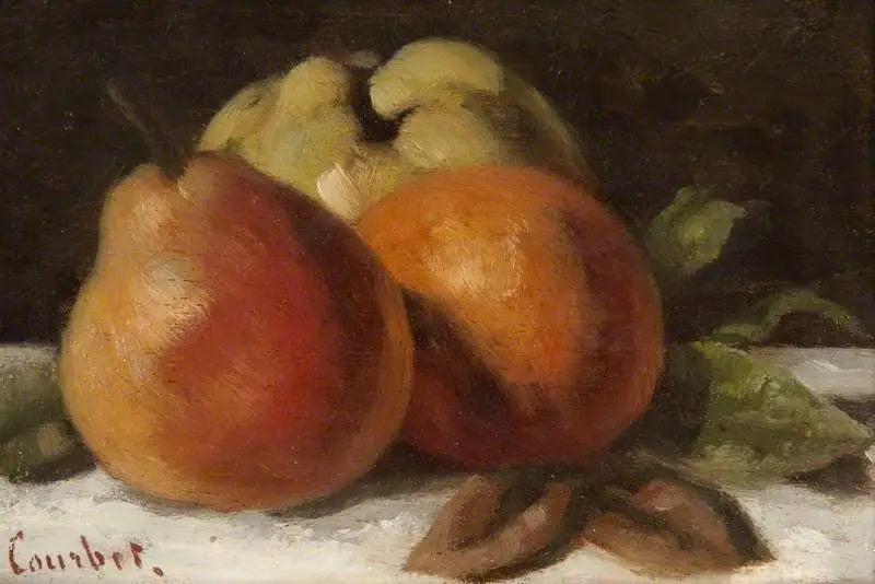 แอปเปิล, ลูกแพร์ และส้ม - Gustave Courbet