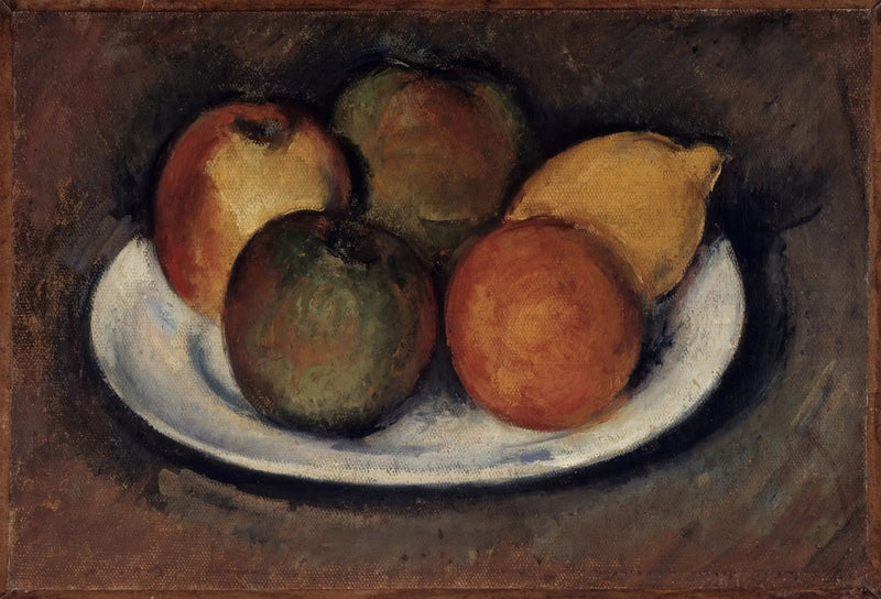 แอปเปิ้ล ส้ม และมะนาว - Paul Cézanne