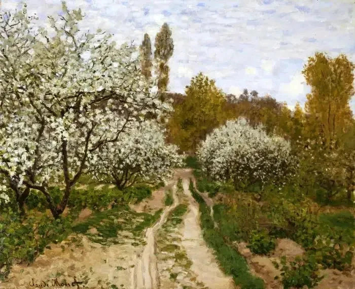 ต้นแอปเปิ้ลบาน W201 - Claude Monet