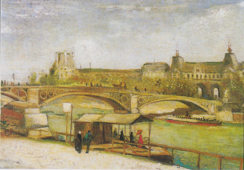 สะพานคารูเซลและลูฟร์ - Vincent van Gogh