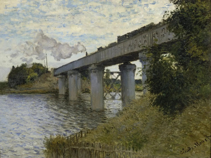 สะพานรถไฟใน Argenteuil W319 - Claude Monet