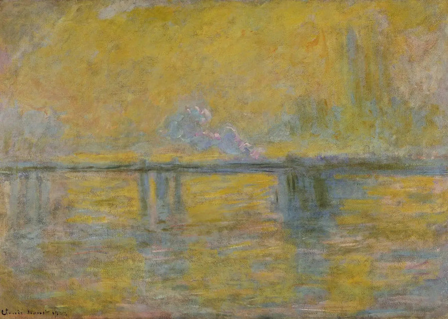 สะพานลอนดอน (สะพานชาริงครอส, ลอนดอน) - Claude Monet