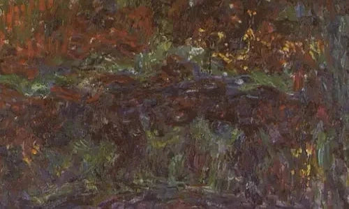 Détail de l’arche sombre dans la végétation du Pont japonais 5094