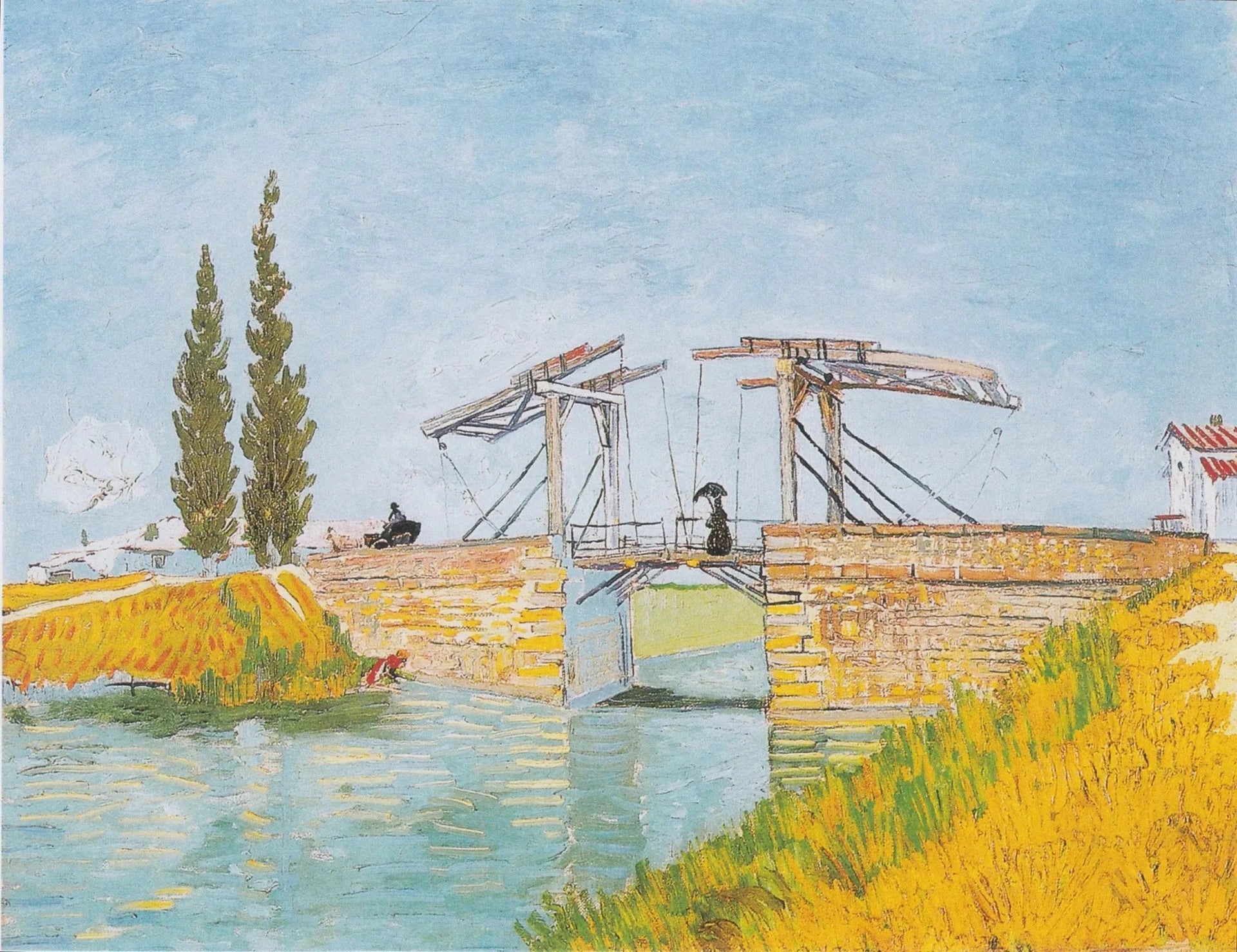 Le Pont Langlois à Arles F570 de Vincent van Gogh, Wallraf-Richartz-Museum