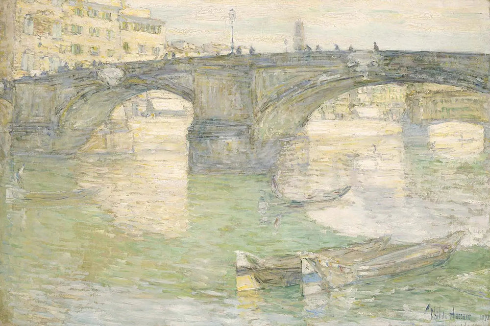 Pont Santa Trinità - Childe Hassam image 1 reproduction artisanale de tableau