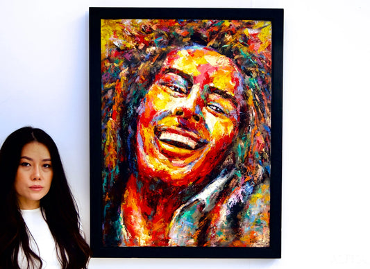 Pop Art Bob Marley - Virod | 60 x 80 cm Reproductions de tableaux à la peinture à l’huile