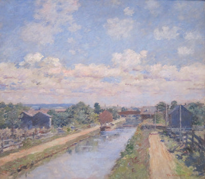 Port Ben canal du Delaware et de l’Hudson - Theodore Robinson - Alpha Reproduction
