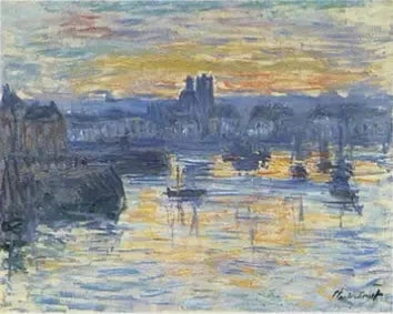 ท่าเรือ Dieppe ตอนเย็น W706 - Claude Monet