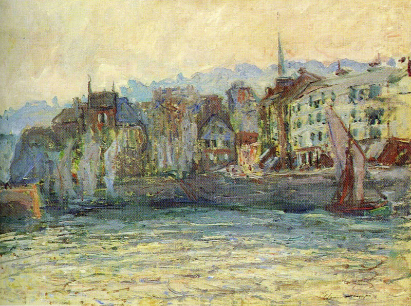 ท่าเรือ Honfleur, พิพิธภัณฑ์ซาร์ลันด์ W1845 - Claude Monet