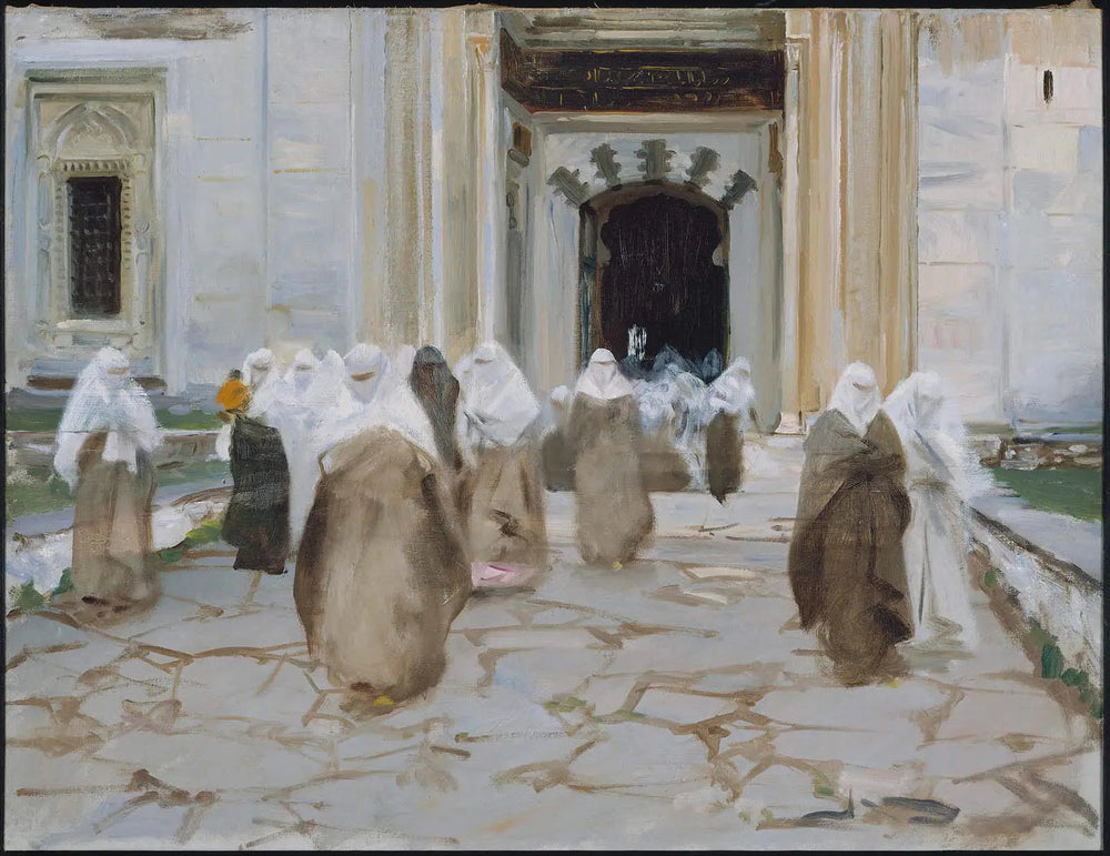 Porte d'une mosquée - John Singer Sargent image 1 reproduction de peinture à l’huile