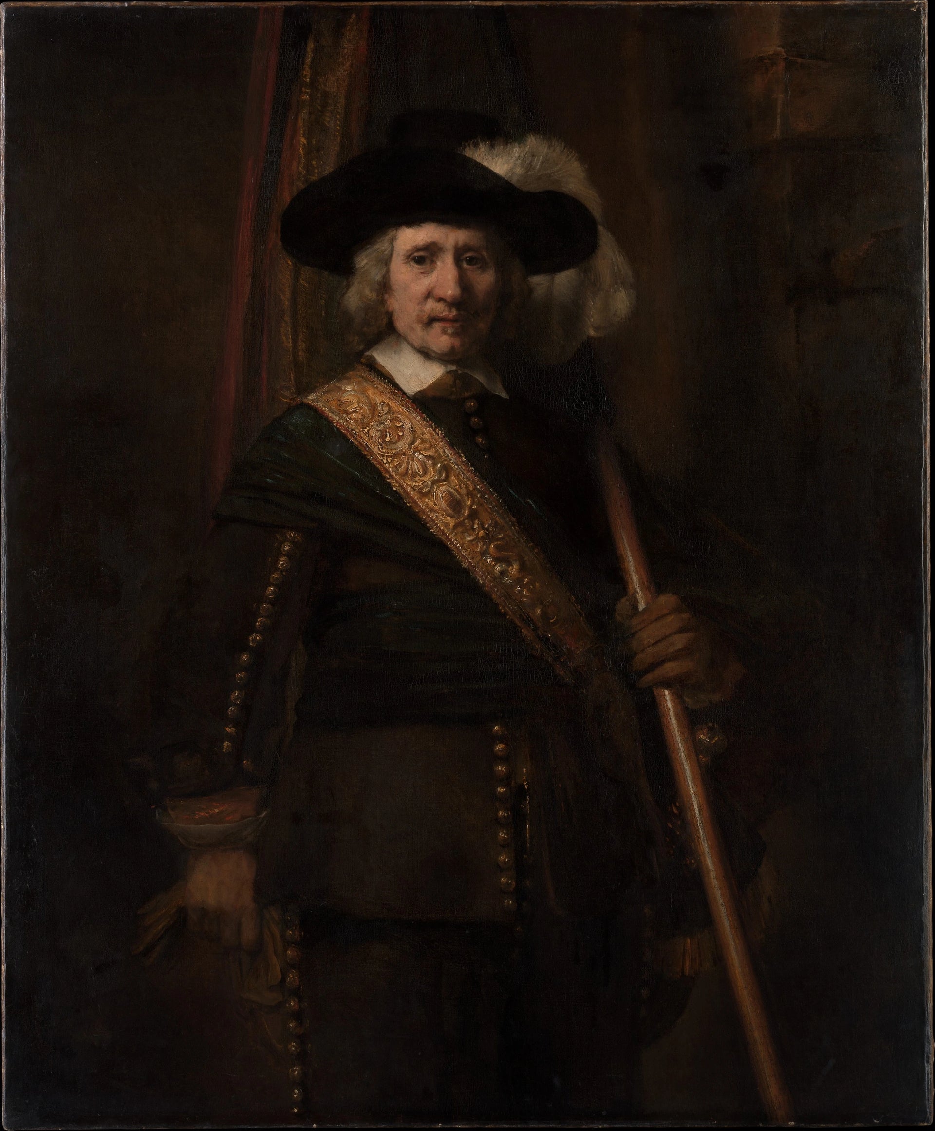 Le Porte-étendard, probablement Floris Soop — Rembrandt, 1654, Metropolitan Museum of Art