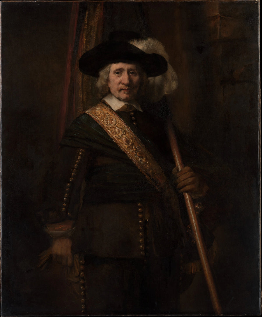 Le Porte-étendard, probablement Floris Soop — Rembrandt, 1654, Metropolitan Museum of Art