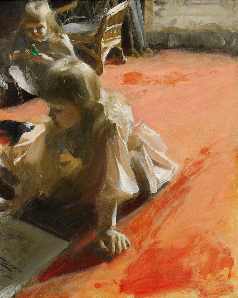 ภาพเหมือนของ Ramón Subercaseaux Vicuña กับลูกสาวของเขา - Anders Zorn