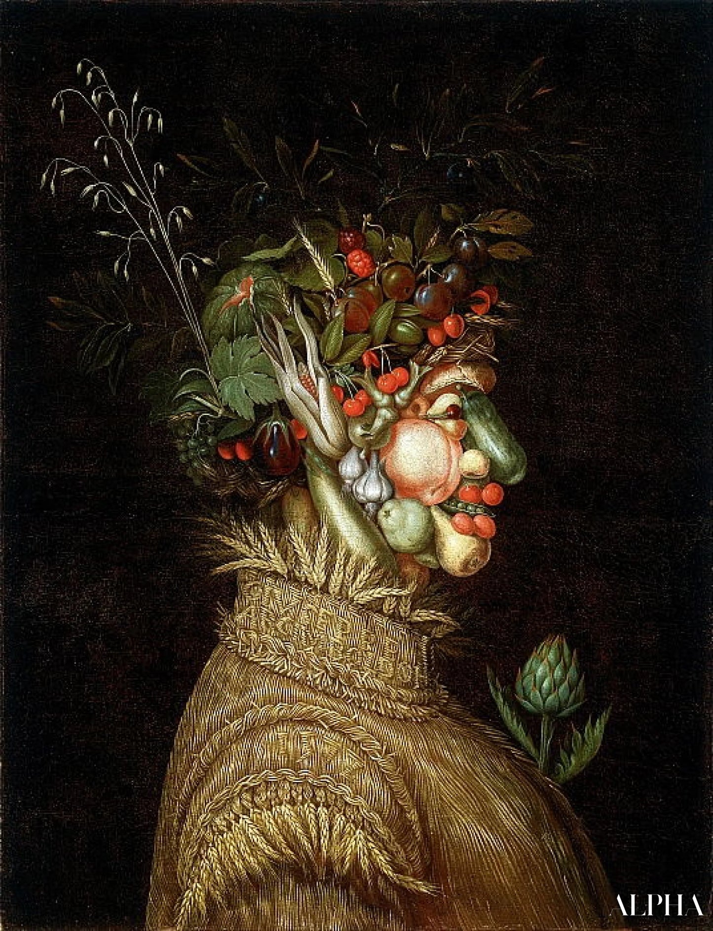 Allegorical portrait: "summer" - Arcimboldo - High-end reproductions of paintings and artworks