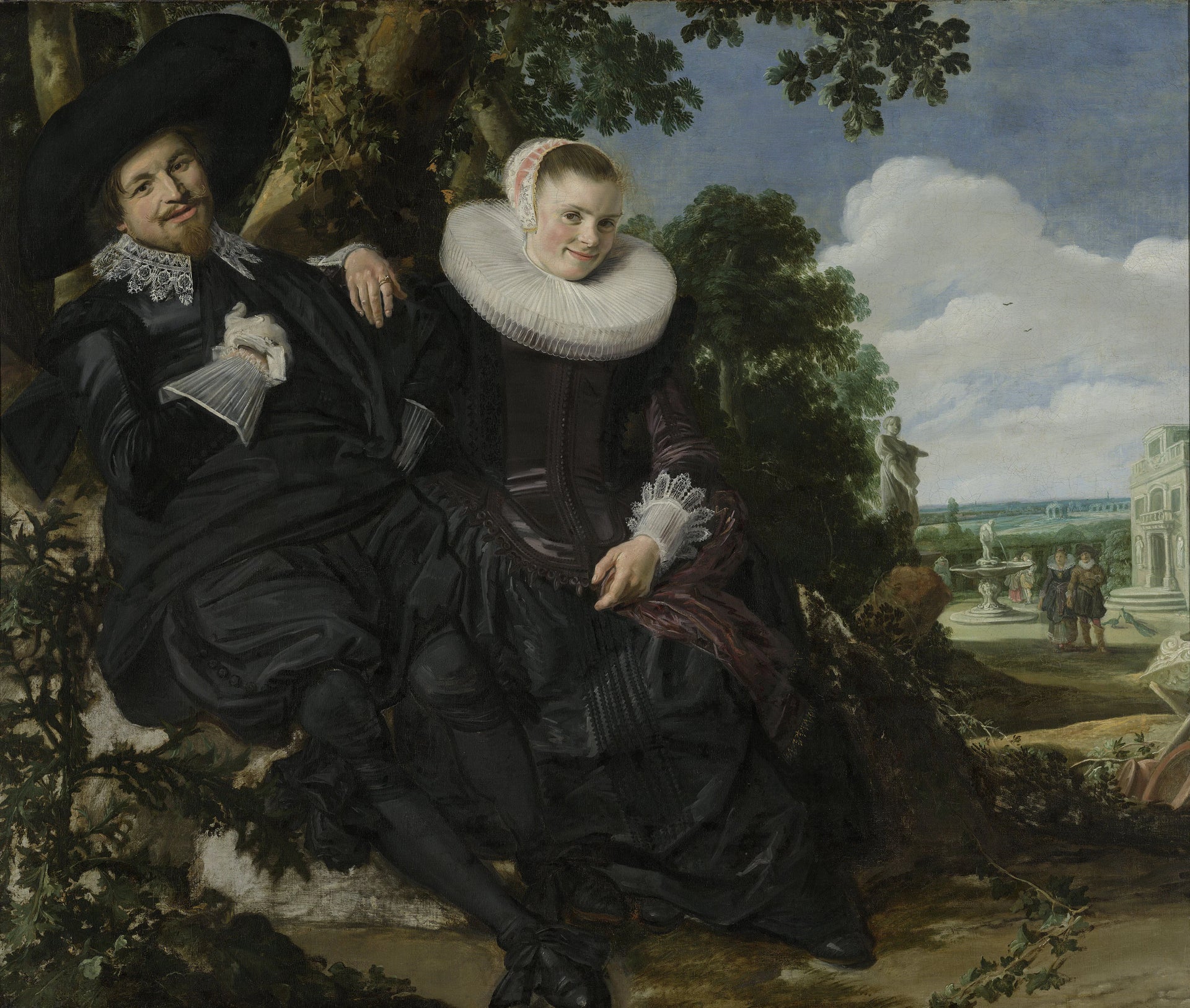 Portrait d'un couple, probablement Isaac Abrahamsz Massa et Beatrix van der Laen - Frans Hals