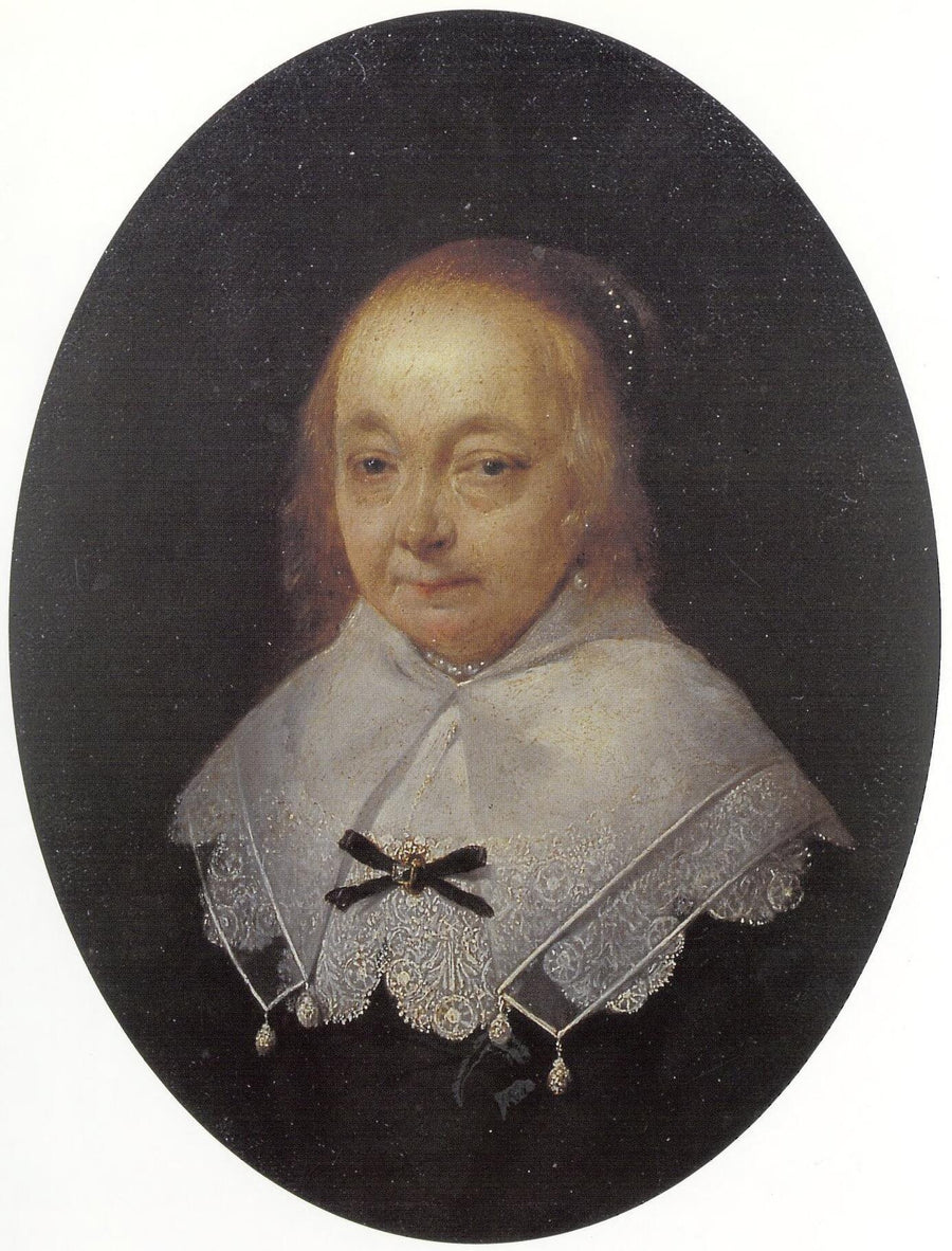Portrait d'Adriana van Ruytenburgh, épouse d'Adriaen Pauw - Gerard ter Borch image 1 copie peinte à la main à l’huile