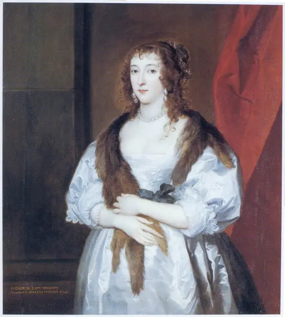 Portrait d'Elizabeth Dormer (décédée en 1635), echtgenote van Edward Somerset, 2e marquis de Worcester - Antoine van Dyck image 1 reproduction d’œuvre d’art à l’huile