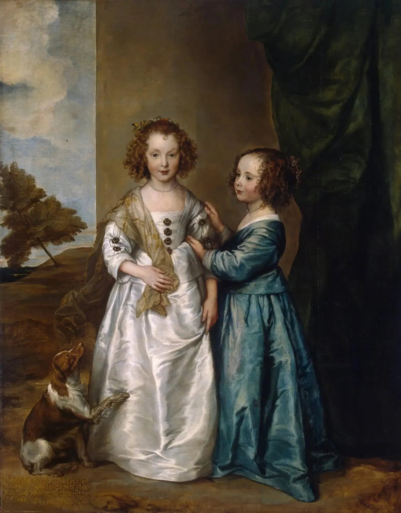 ภาพเหมือนของ Elizabeth และ Philadelphia Wharton - Antoine van Dyck