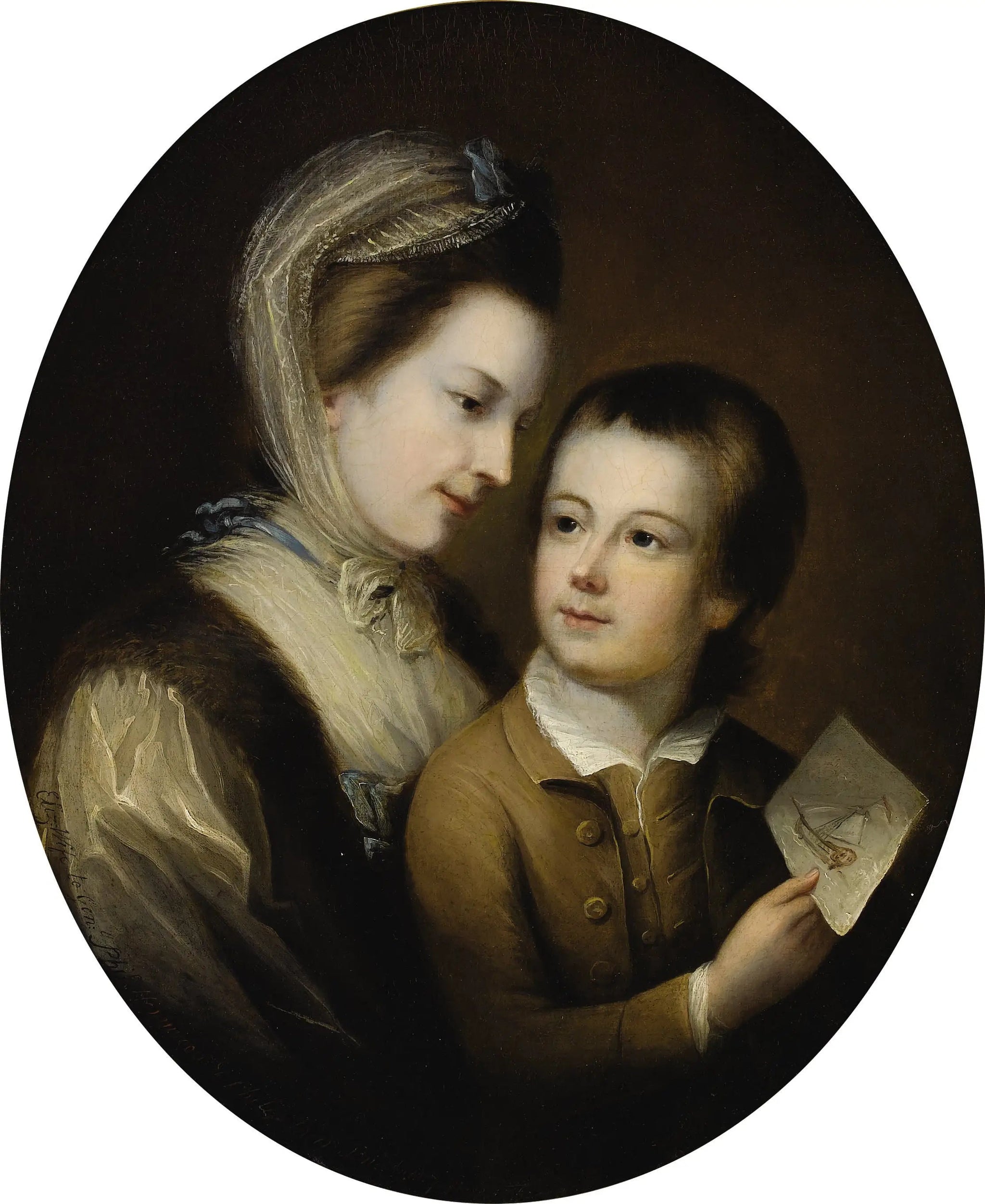 Portrait d'Elizabeth Honywood et de son fils Philip, 1767 - Thomas Gainsborough image 1 reproduction réalisée par Alpha Reproduction