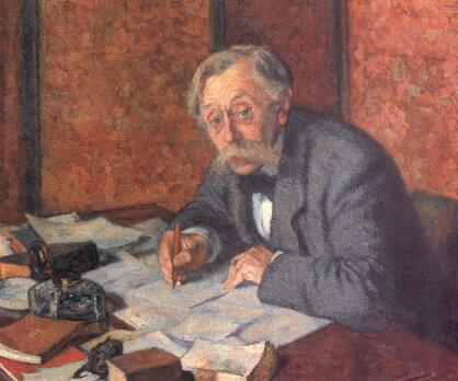 ภาพเหมือนของ Émile Verhaeren - Théo van Rysselberghe