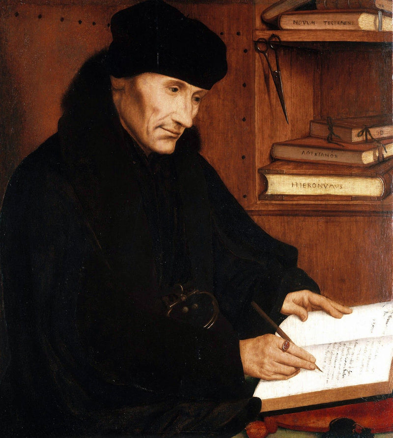 ภาพเหมือนของอีราสมุสแห่งรอตเทอร์ดาม (1466–1536) - ควองติน เมตซิส