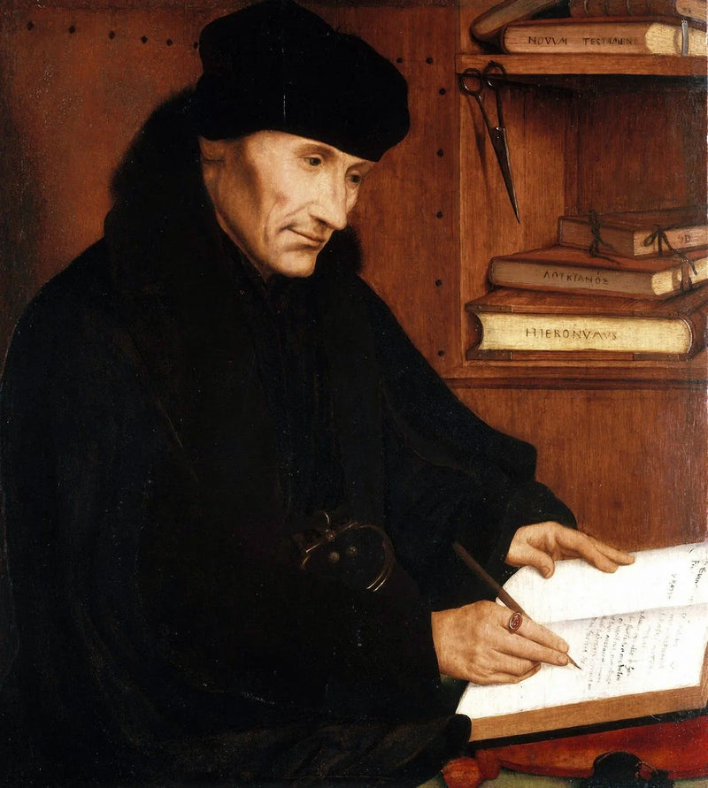 ภาพเหมือนของอีราสมุสแห่งรอตเทอร์ดาม (1466–1536) - ควองติน เมตซิส