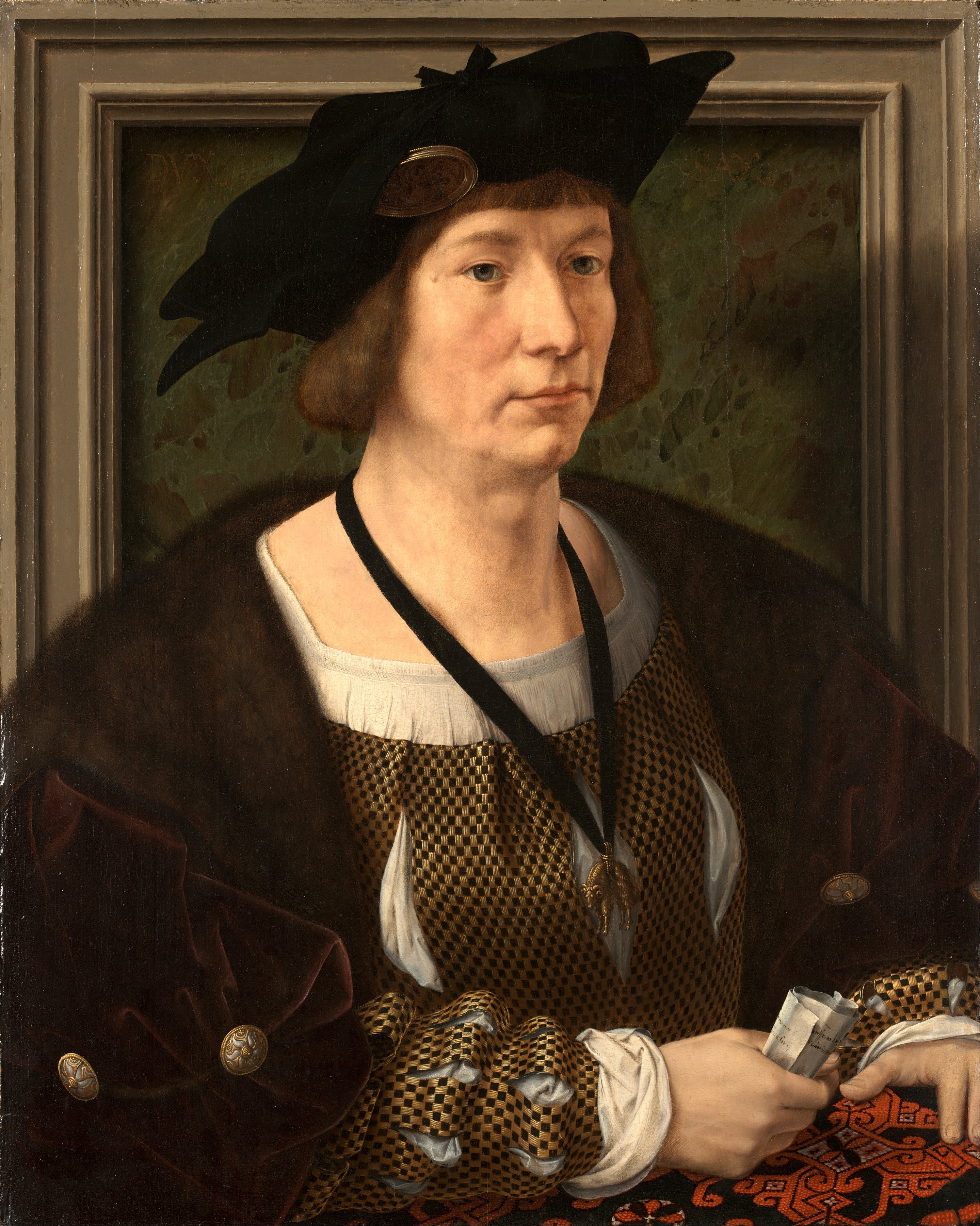 Portrait d'Hendrik III, comte de Nassau-Breda - Jan Gossaert image 1 copie peinte à la main à l’huile