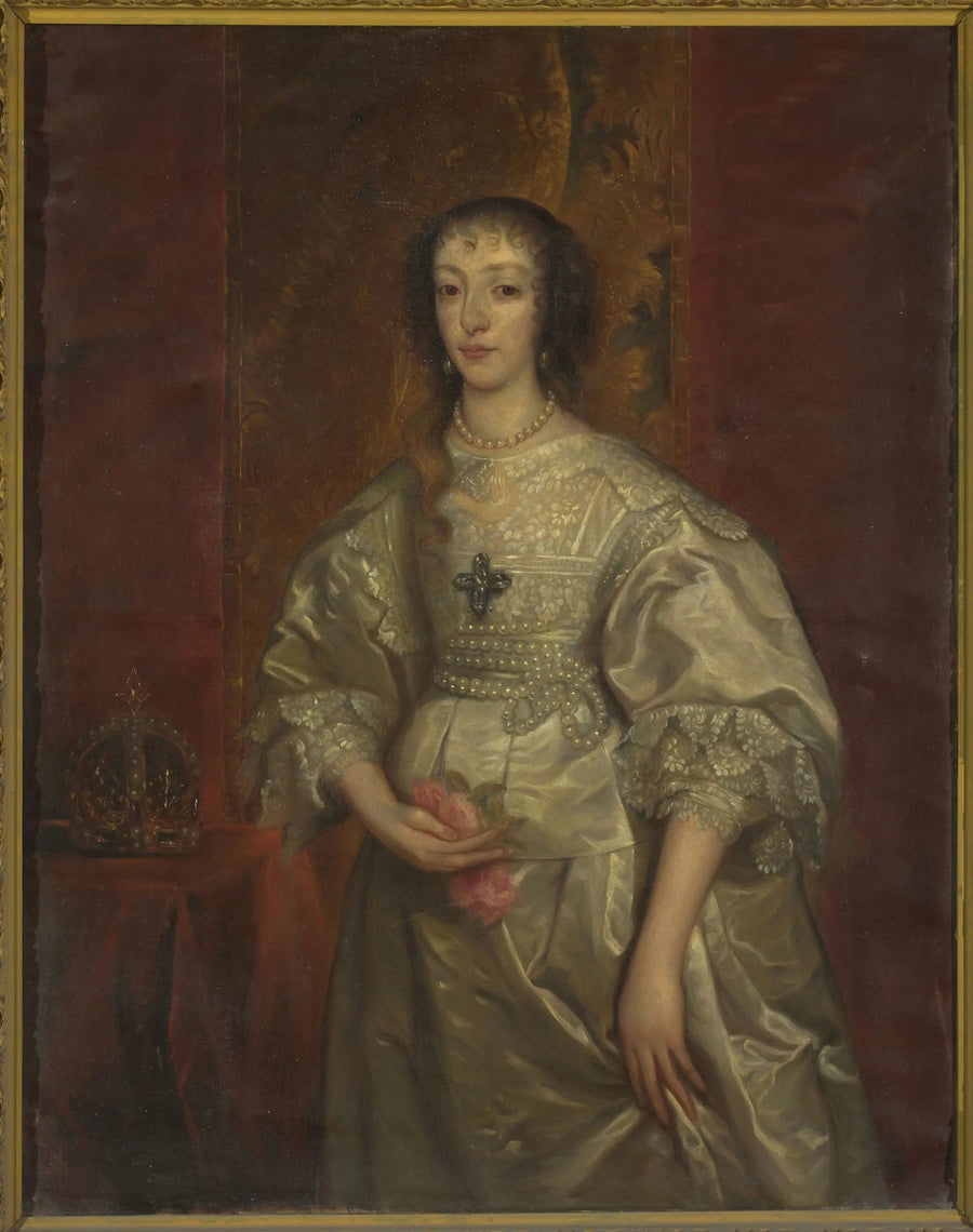 ภาพเหมือนของ Henriette Marie (1609-1699), พระราชินีแห่งอังกฤษ - อองตวน ฟาน ดิก