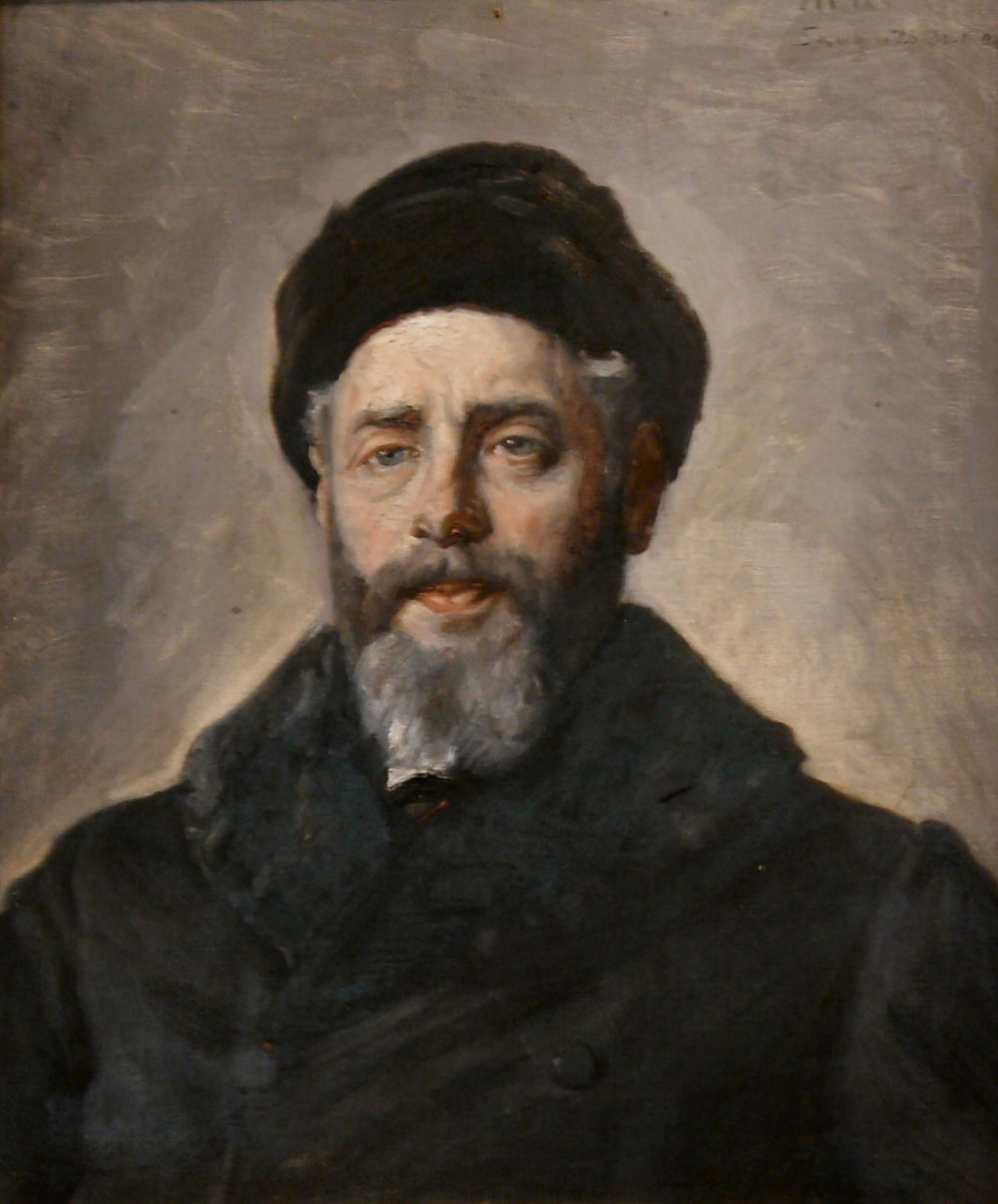 Portrait d'Henrik Pontopidan - Michael Peter Ancher image 1 copie peinte à la main à l’huile