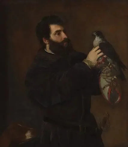 ภาพเหมือนผู้ชายกับเหยี่ยว - Titian